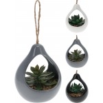 ڕووەکی هەڵواسراو لاناو گوڵدانی سیرامیک بە 3 شێوە 