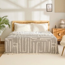 کەڤەری دوو چین قوماشی موسلین 230*240 سم