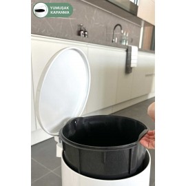 سەتڵی خۆڵی پایدەردار لەگەڵ سەبەتەی ناوەکی ١٢ لیتر سپیی Cigo