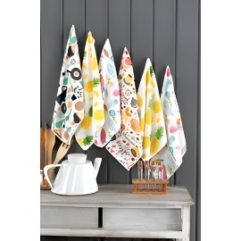 قوماشی پاککردنەوەی مایکرۆفایبەر نەخشدار 3 پارچە 40*40 سم