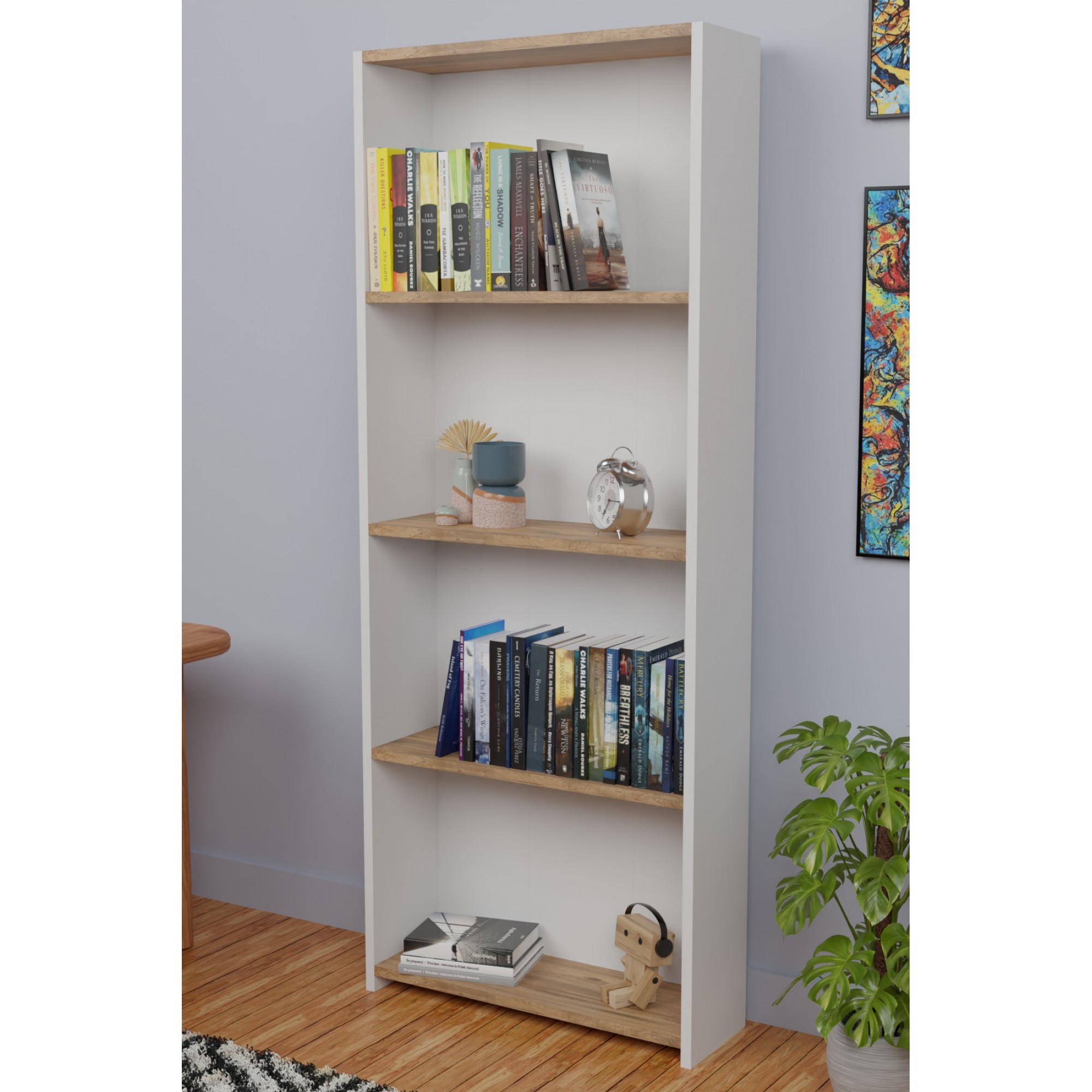 کتێبخانەی 5 ڕەفە؛ سپی/سنەوبەری