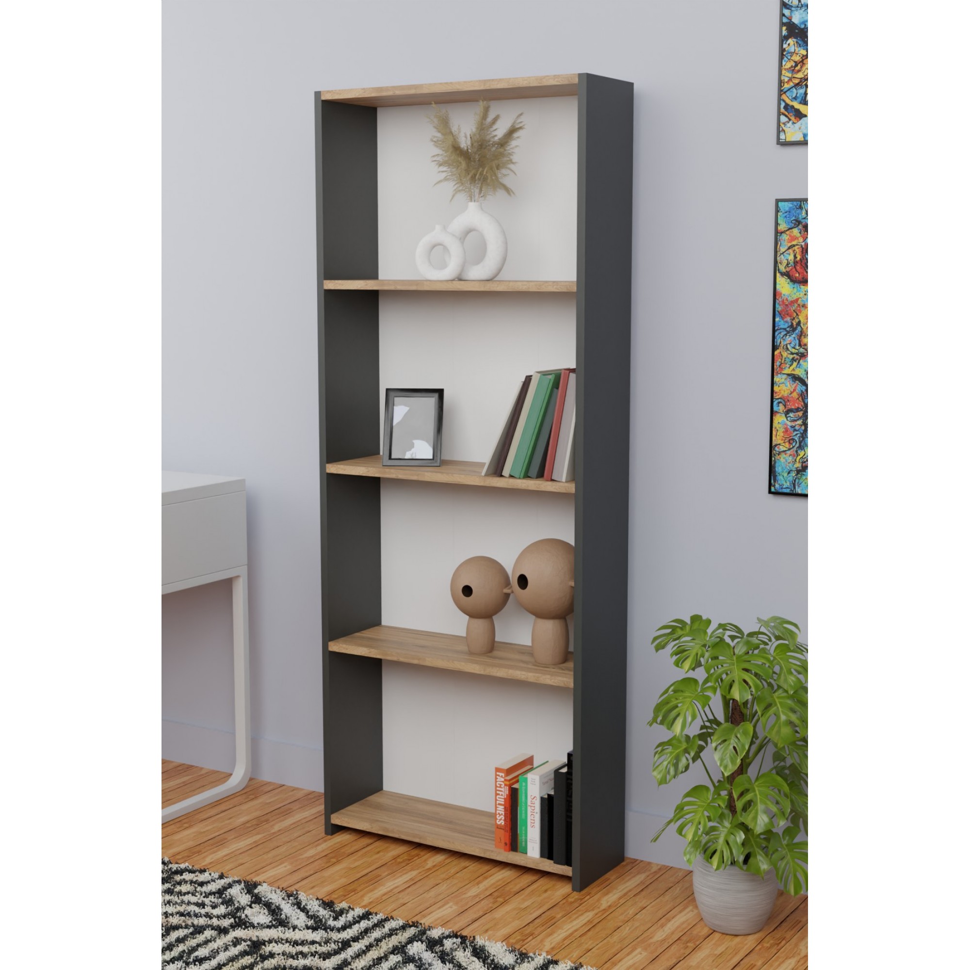 کتێبخانەی 5 ڕەفە؛ ئەنتراسایت/سپی