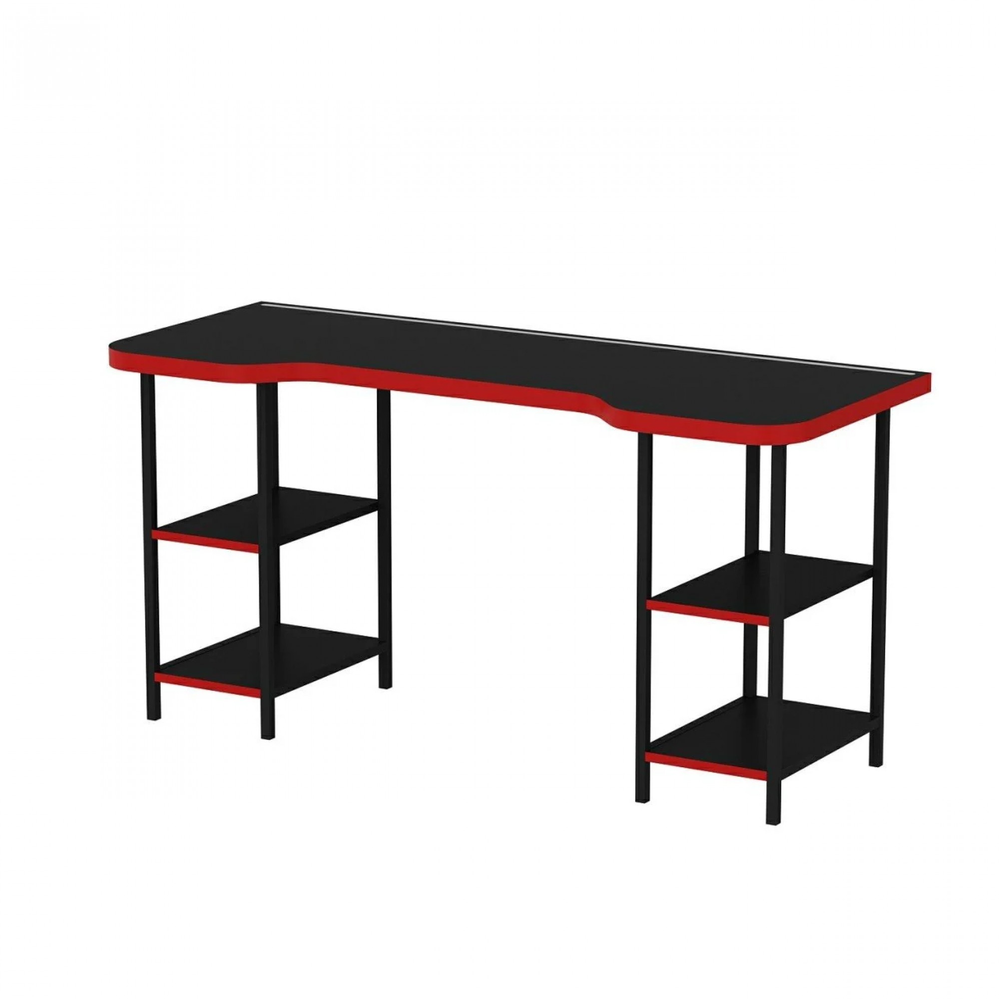 مێزی یاری بە ڕەفەی خوارەوە 76*150*60 سم