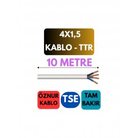 کێبڵی نەرمی TTR 4×1.5 ملم² (بە مەتر)