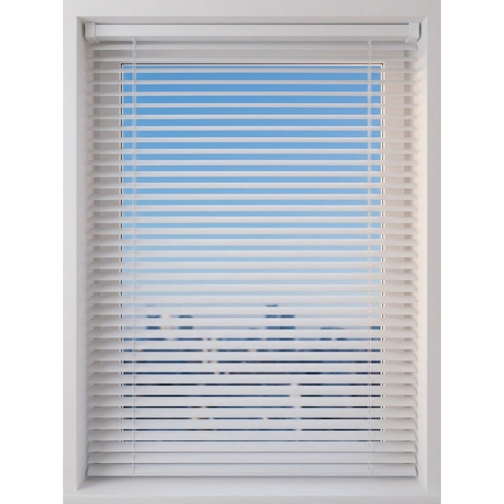 پەردەی جالیۆزی 120*200 سم PVC ; سپی