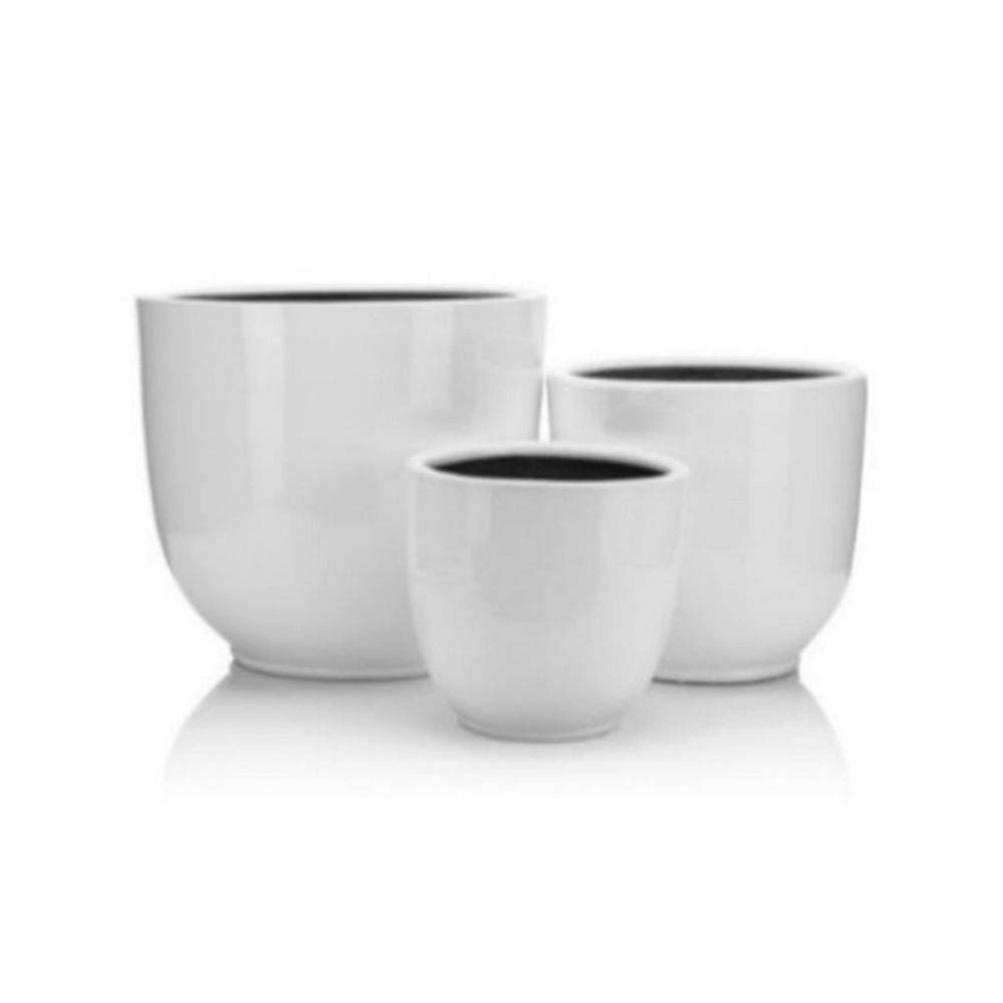 No:4 ئینجانەی گڵی ساردونیای ئەکریلیکی سپی