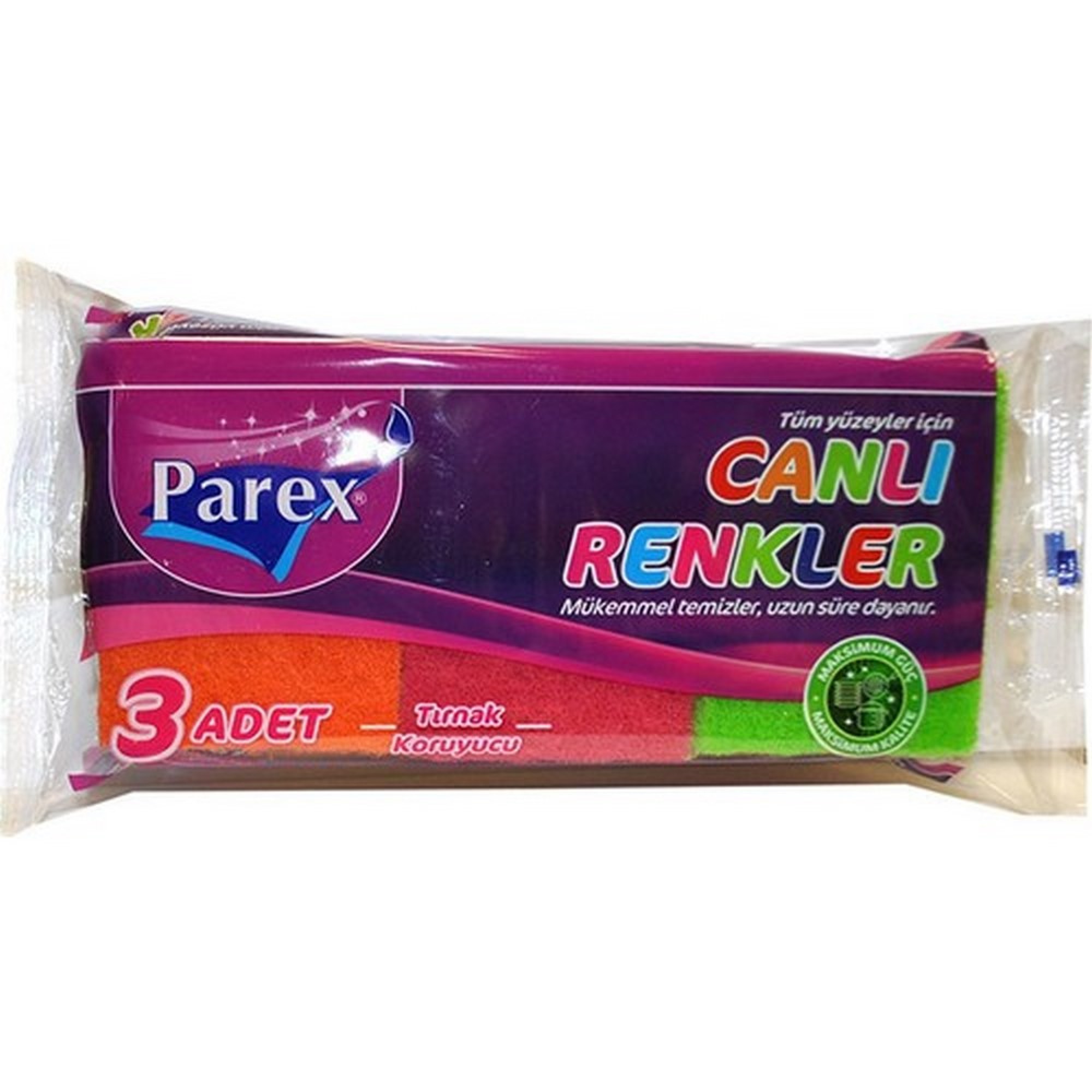 ئیسفەنجی قاپشۆردنی ڕەنگی گەش لێواردار 3 دانەیی - 2107299