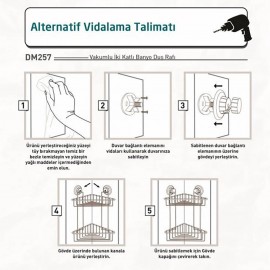 ڕەفەی سووچی گەرماوی ڤاکیومداری کرۆمی ٢ قات