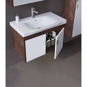 دۆڵابی خوارەوەی دەستشۆر ٨٠ سم ڕەنگی بەردی قاوەیی مارکەی ئۆرکا جۆری لونا