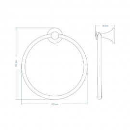 ئەڵقەی خاولی هەڵواسینی تیتانیومی Art