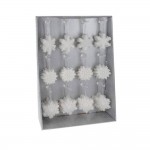 ڕازێنەرەوەی بریقەداری داری سەری ساڵی سپیی (١٠ سم)