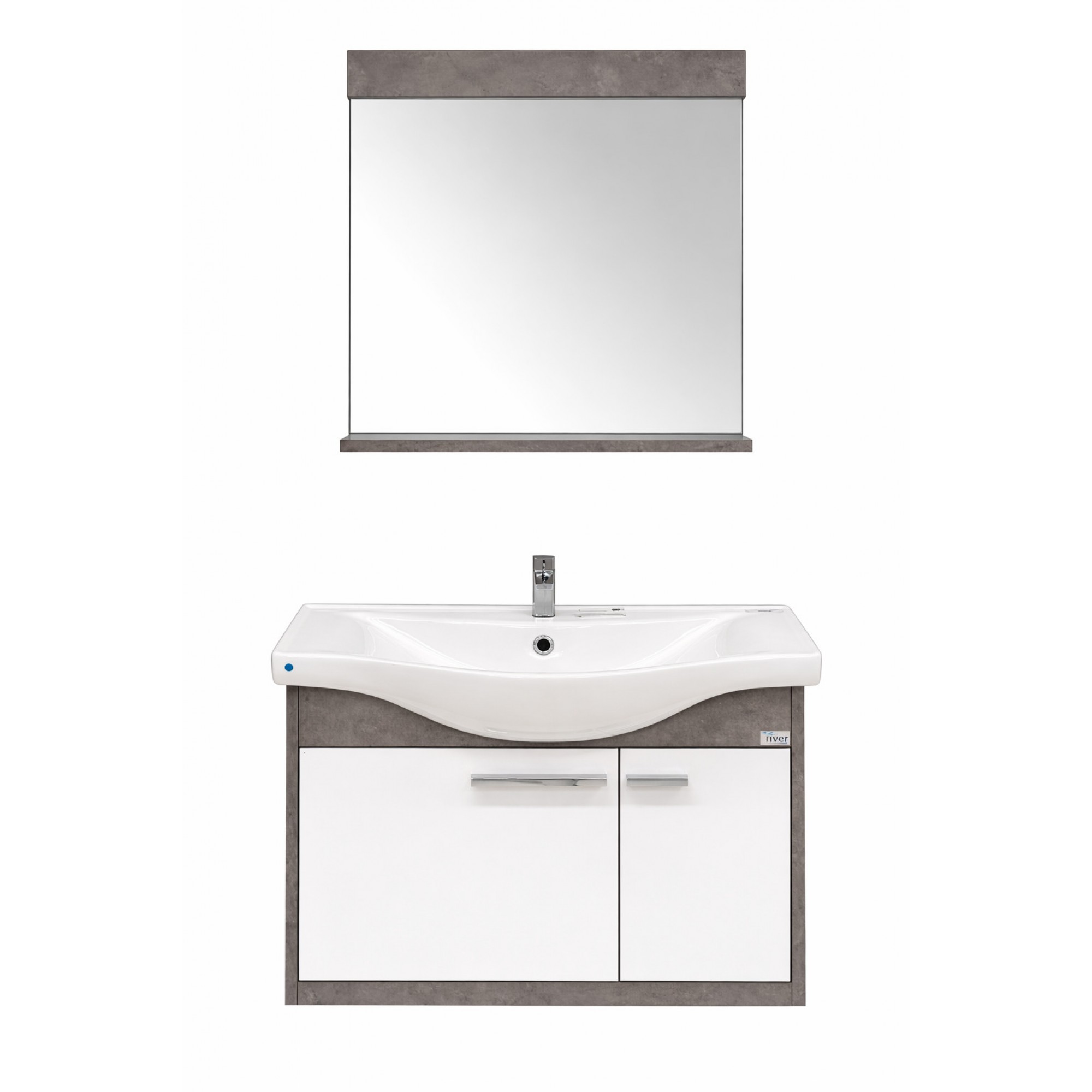 سێتی دۆلابی حەمامی جۆری لایف ٦٠ سم ; زیویی ڕێترۆ