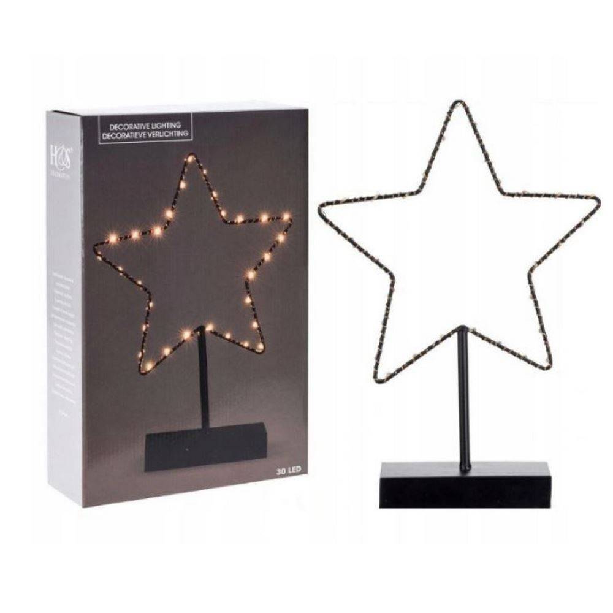 ئەستێرەی ٣٠ لیدداری سپیی گەرمی (٣٤ سم)