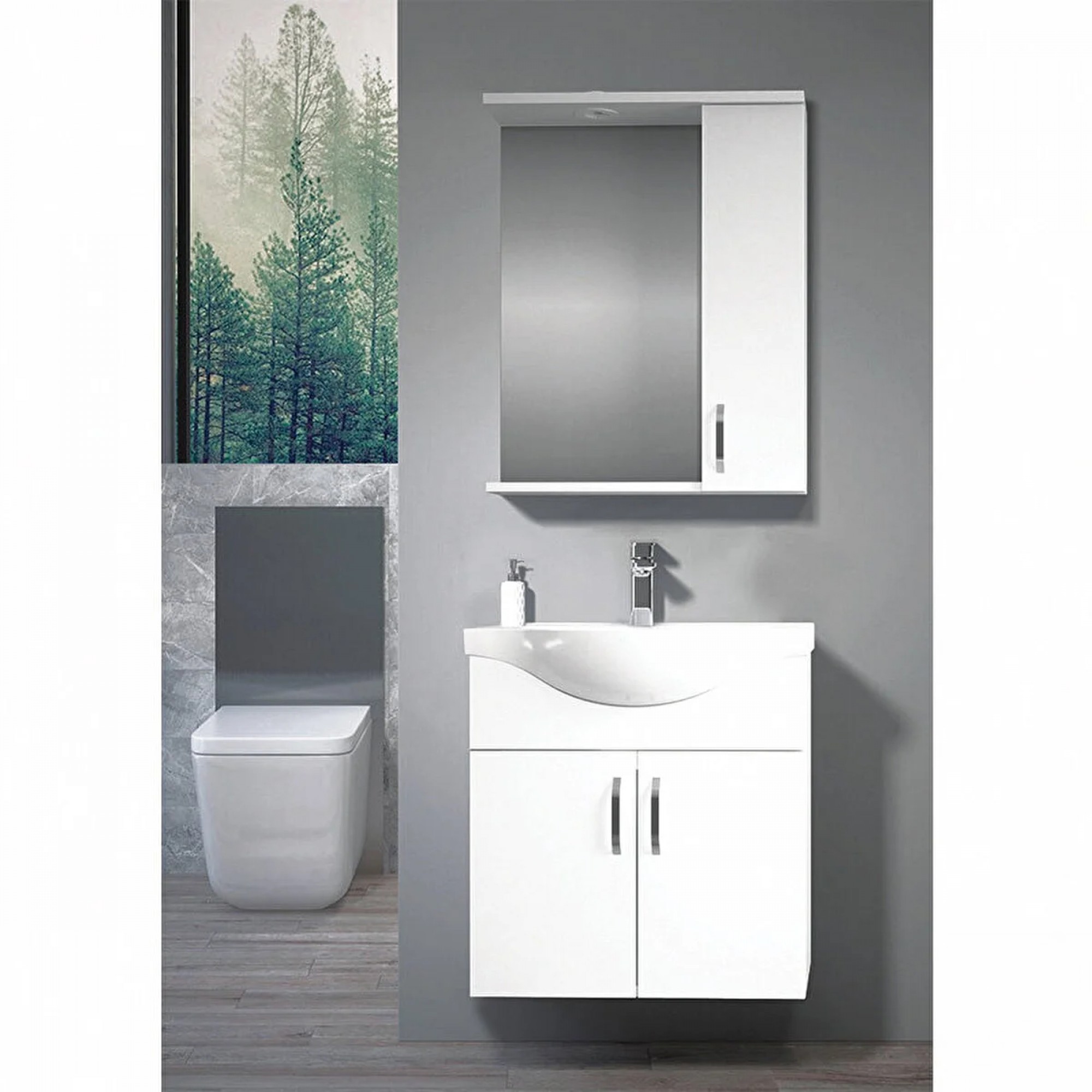 سێتی دۆلابی گەرماو جۆری ساکرا 55 سم؛ سپی