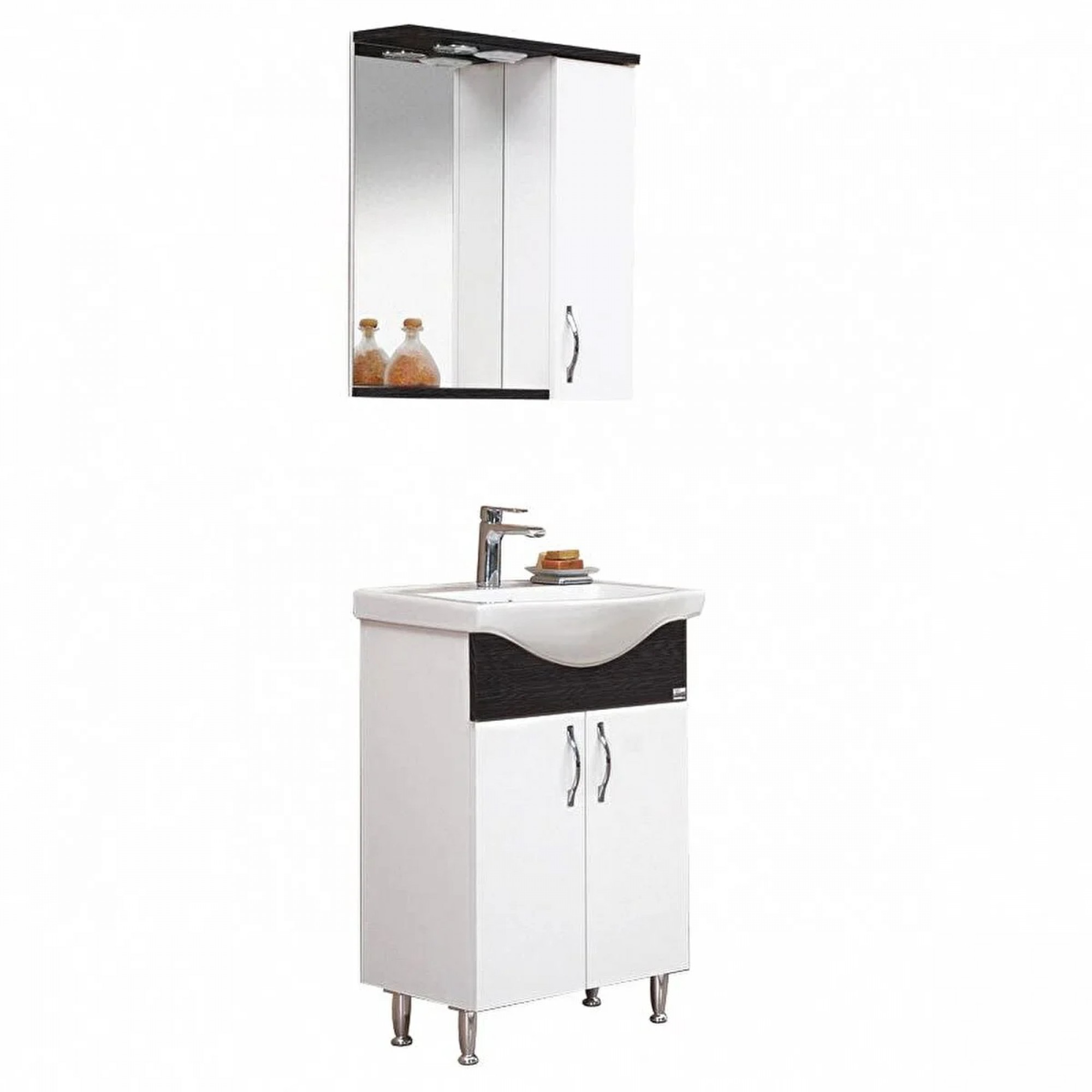 دۆلابی حەمام جۆری پێدرا ٥٥ سم؛ ڕەشی مرواری