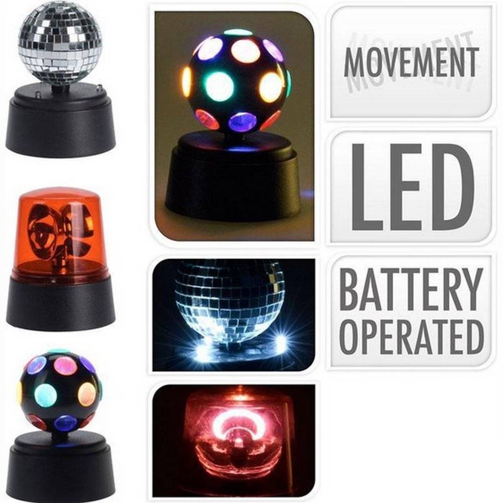 سێتی رووناکی دیسکۆ ٣ پارچە