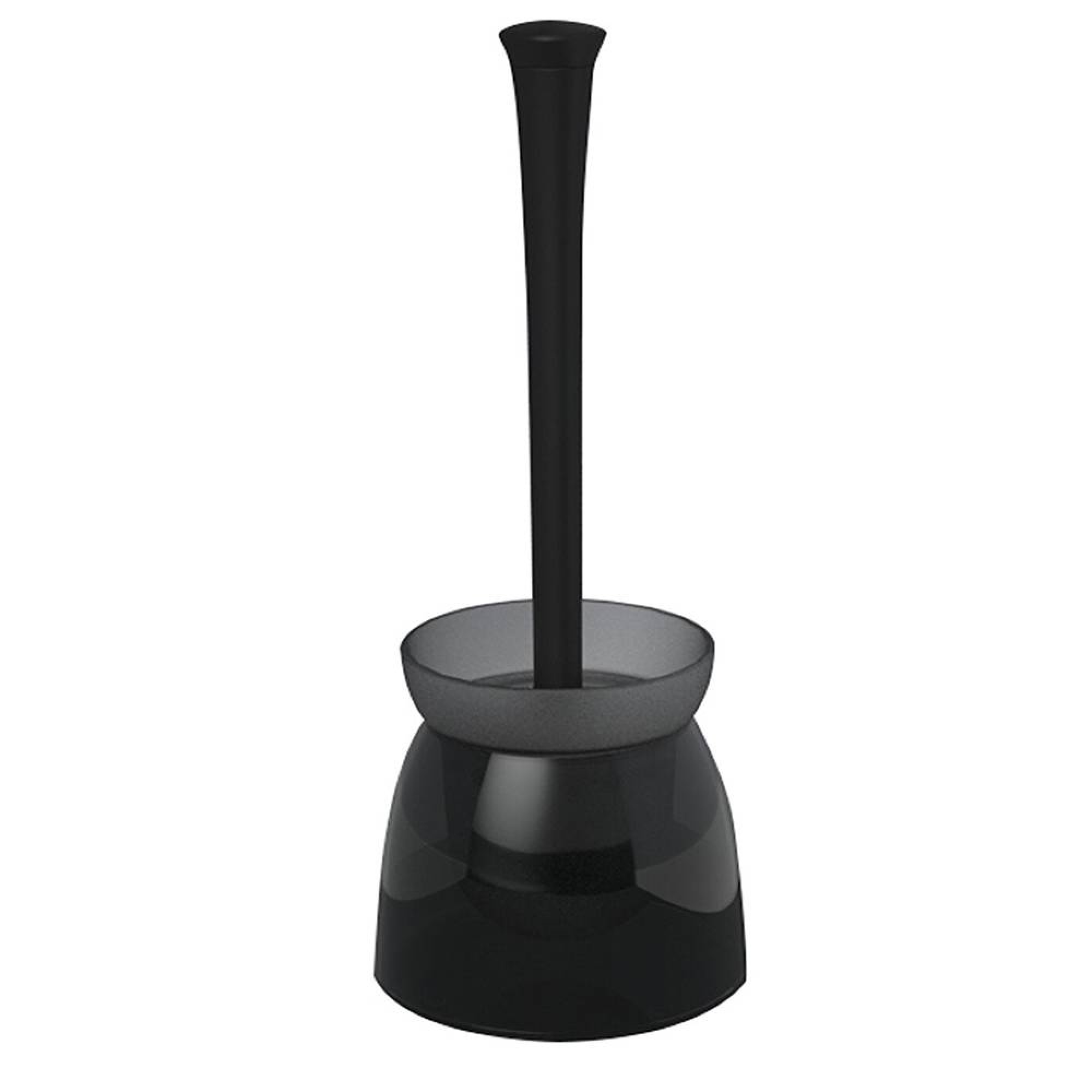 فڵچەی تەوالێتی لەش ڕەشی شەفاف و دەسک ڕەش Duo