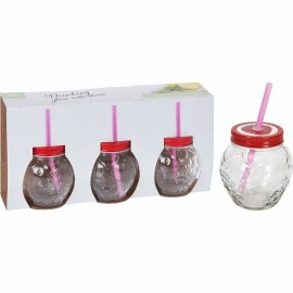 سێتی شووشەی خواردنەوەی ٣ پارچەی قەسەبدار