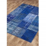 فەرشی کاری پینە پینەی شینی (٨٠*٢٠٠)ی Lıvıadora