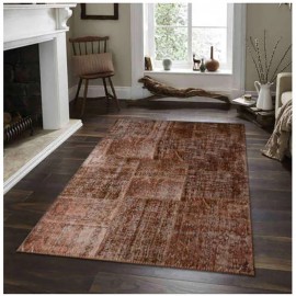 فەرشی کاری پینە پینەی قاوەیی (٨٠*٢٠٠)ی Lıvıadora