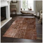 فەرشی کاری پینە پینەی قاوەیی (١٠٠*٣٠٠)ی Lıvıadora