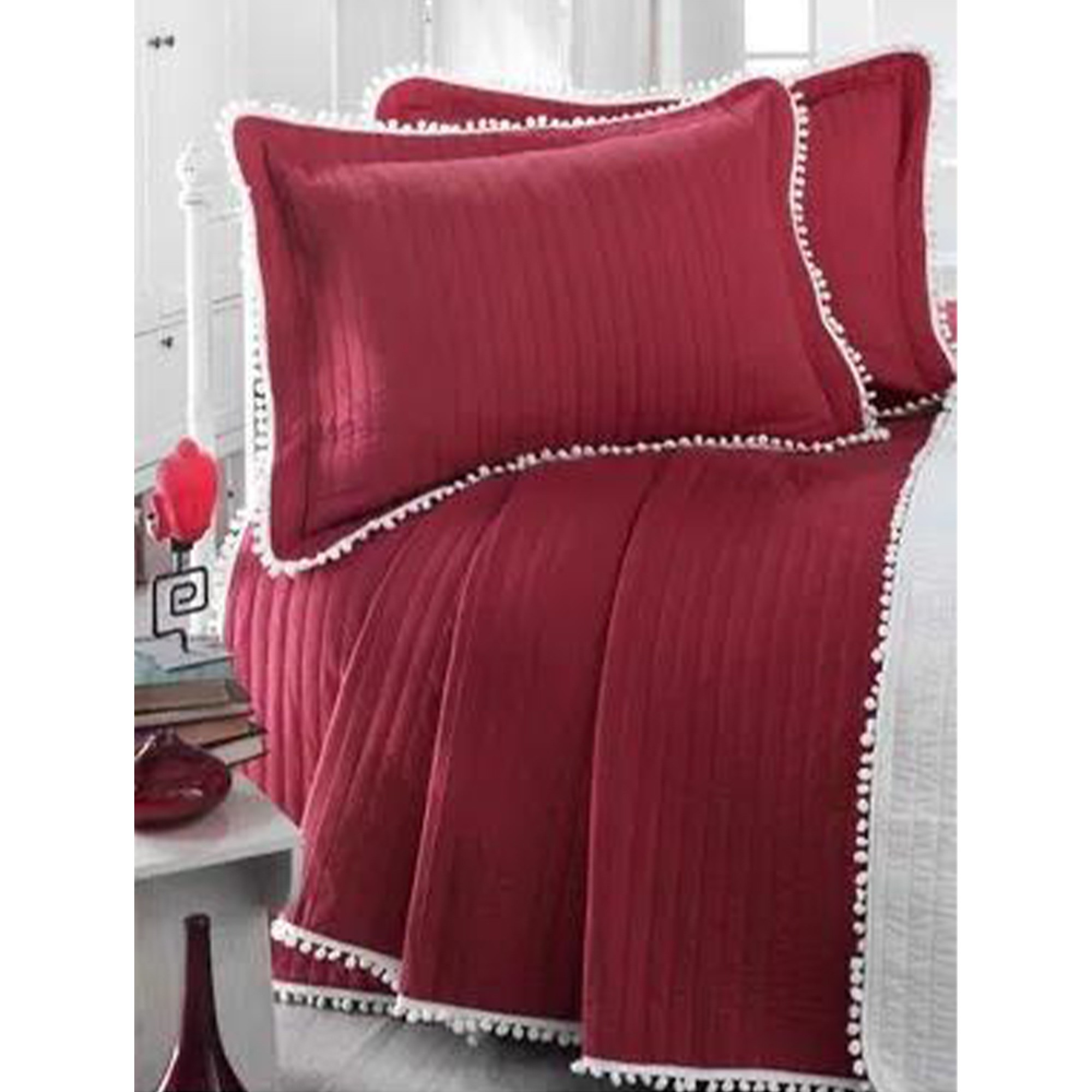 سێتی چەرچەفەی جێگای نوستن 180*250 سم - سوور