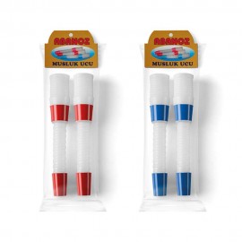 دەمی بەلوعەی پلاستیکی سپیی (٢ دانە)