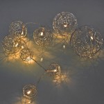 تاجە گوڵینەی زیویی (٩٠ سم) لەگەڵ ٨ لید