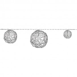 تاجە گوڵینەی زیویی (٩٠ سم) لەگەڵ ٨ لید