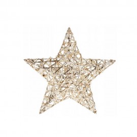 ئەستێرەی مرواریداری ئاڵتونیی (٣٠ سم) لەگەڵ ٢٠ لید