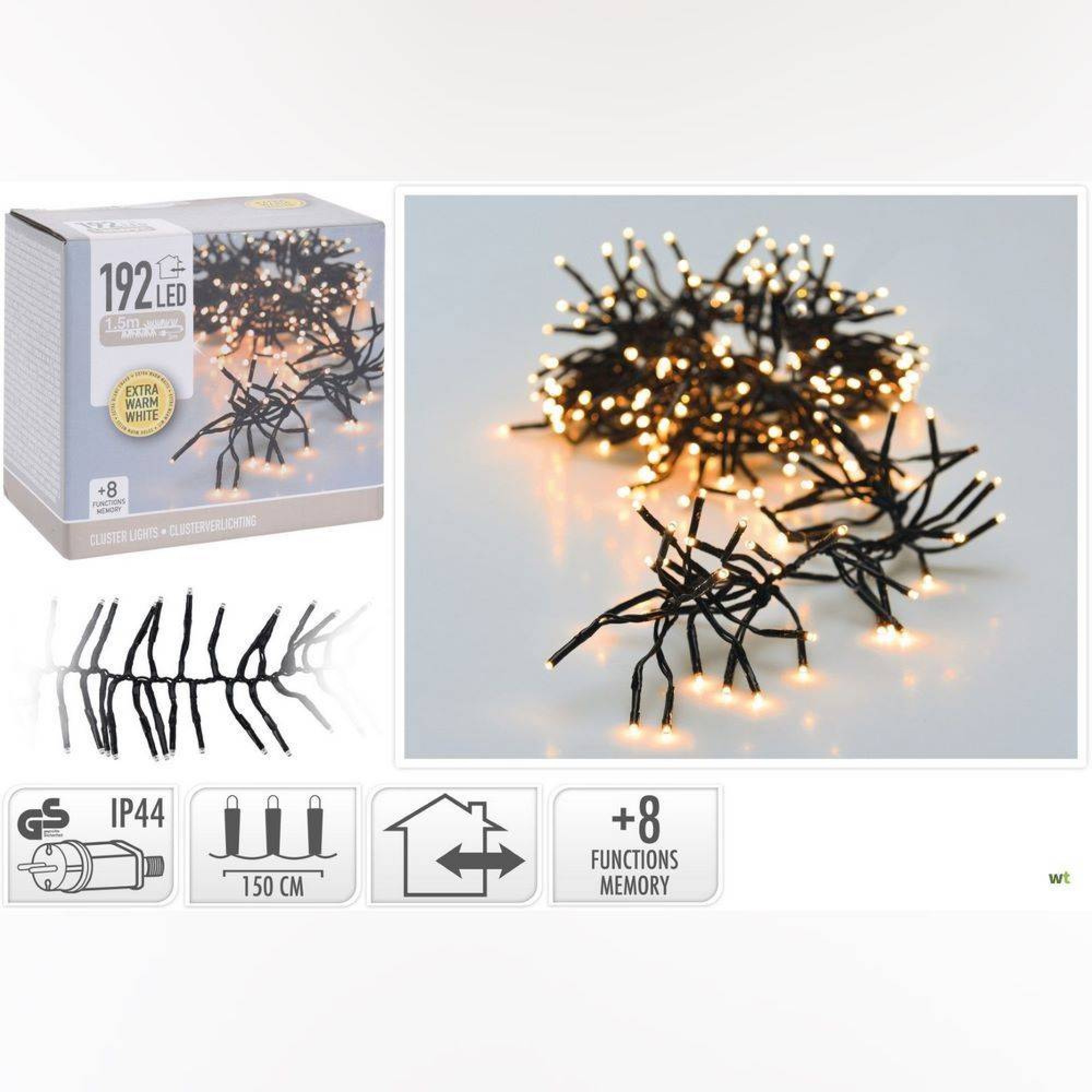 رووناکی کڵەستەر ١٩٢ لید سپی گەرم