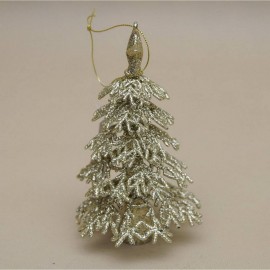 دیکۆری هەڵواسراوی درەختی سەری ساڵ ١٦سم ئاڵتونی