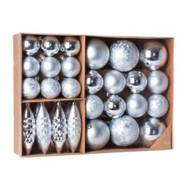 سێتی دیکۆری هەڵواسراوی سەری ساڵ ٣١ دانە زیوی