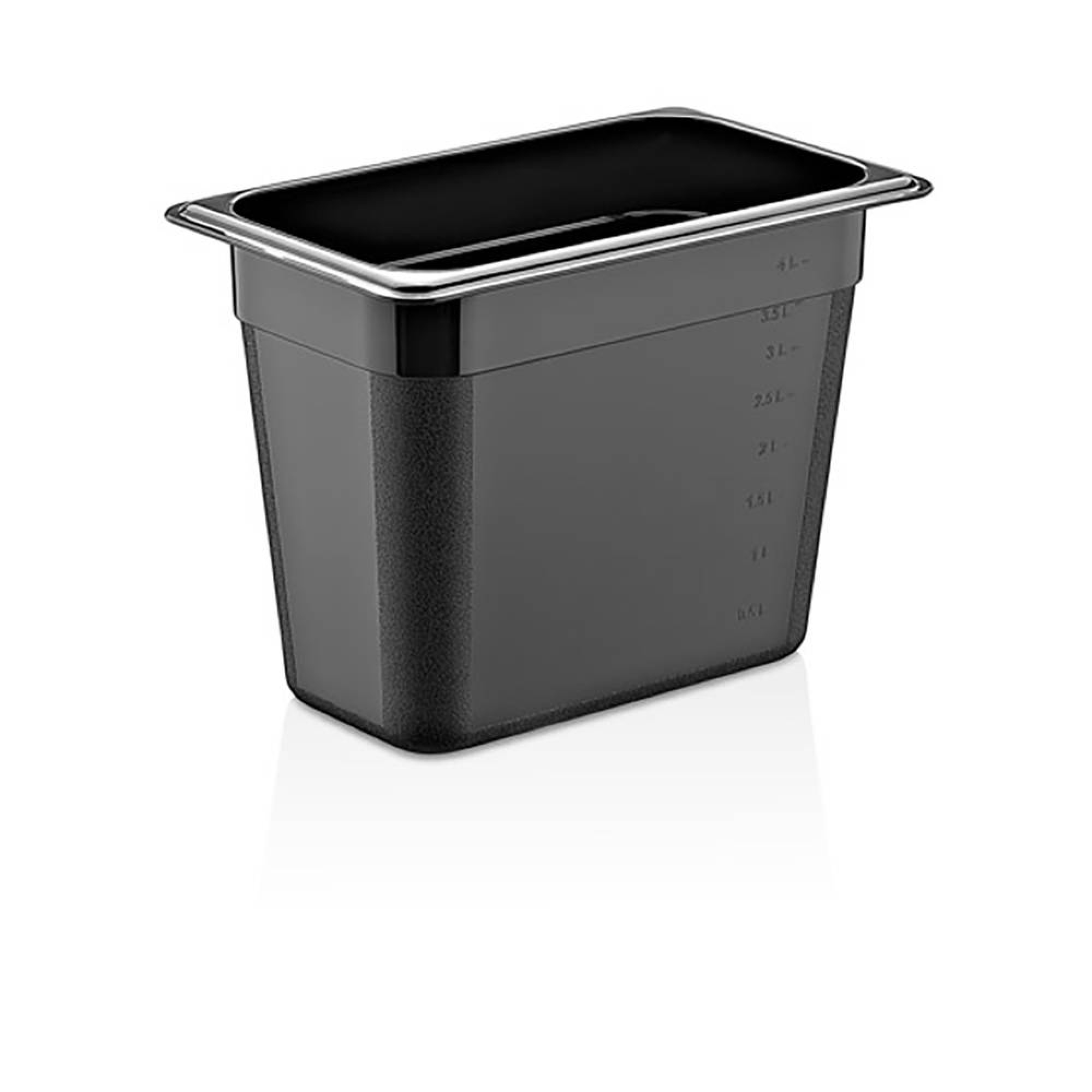 دەفری هەڵگرتنی خۆراک رەنگی رەش Gn 1/3 200مم Pc