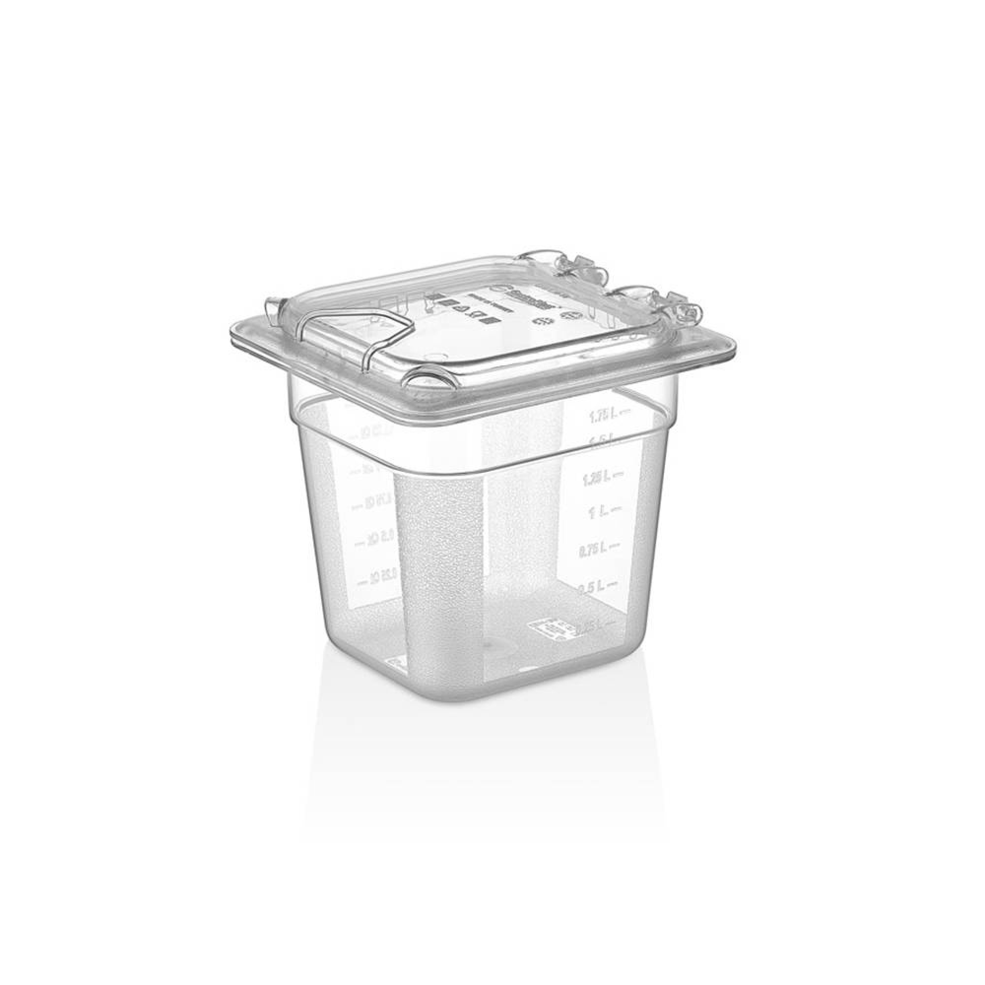 دەفری هەڵگرتنی خۆراک بە سەرەوە رەنگی شەفاف / Gn 1/6