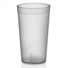 بەرداخی شووشەی خۆڵ رەنگی شەفاف / 350مل