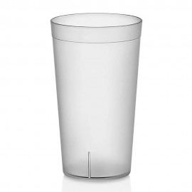 بەرداخی شووشەی خۆڵ رەنگی شەفاف / 400مل