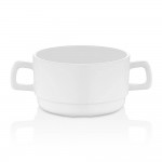 قاپی شۆربای دەسکداری رەنگی سپیی / 10سم