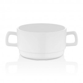 قاپی شۆربای دەسکداری رەنگی سپیی / 10سم