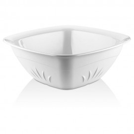 کاسەی چوارگۆشەی رەنگی سپیی / 33سم