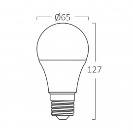 گڵۆپی لێدی 18 واط E27 ; ڕووناکی زەرد 3000K