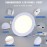 لایت پانێڵی دەفن 4 واط 2.5 ئینج چوارچێوەی سپی ڕووناکی زەرد 3000K - BP12-00400