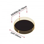 سینی گالاکسی کانزای بازنەی بە نەخشی زیوی