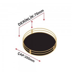 سینی گالاکسی کانزای بازنەی بە نەخشی زیوی