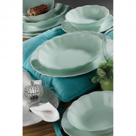 سێتی قاپی خواردن 18 دانە جۆری بێرگاما - سەوز