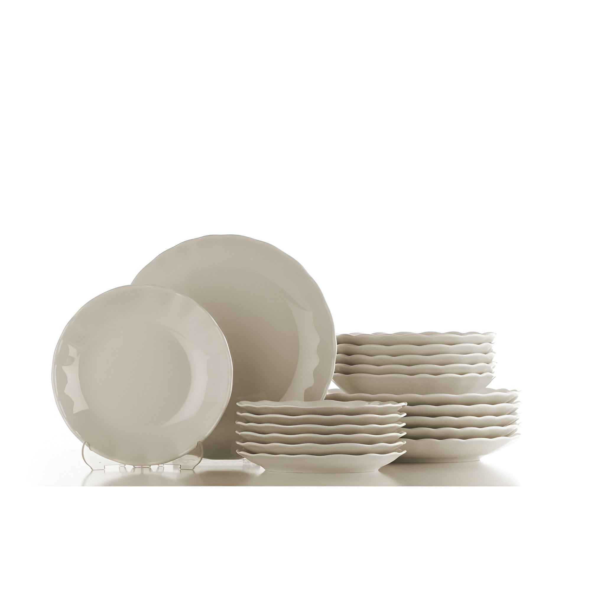 سێتی قاپی 18 پارچە - کرێمی - BER18YS142694