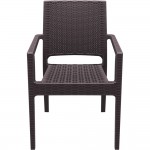 کورسی بە قۆڵ - قاوەیی 