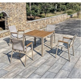 کورسی باخچە لە ئەلەمنیۆم بە ڕەنگی کرێمی BHKC-2110-C