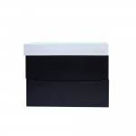 سێتی دۆڵابی خوارەوەی دەستشۆری حەمام ٨٠ سم ڕەنگی ڕەش مارکەی ئۆرکا جۆری مالتا