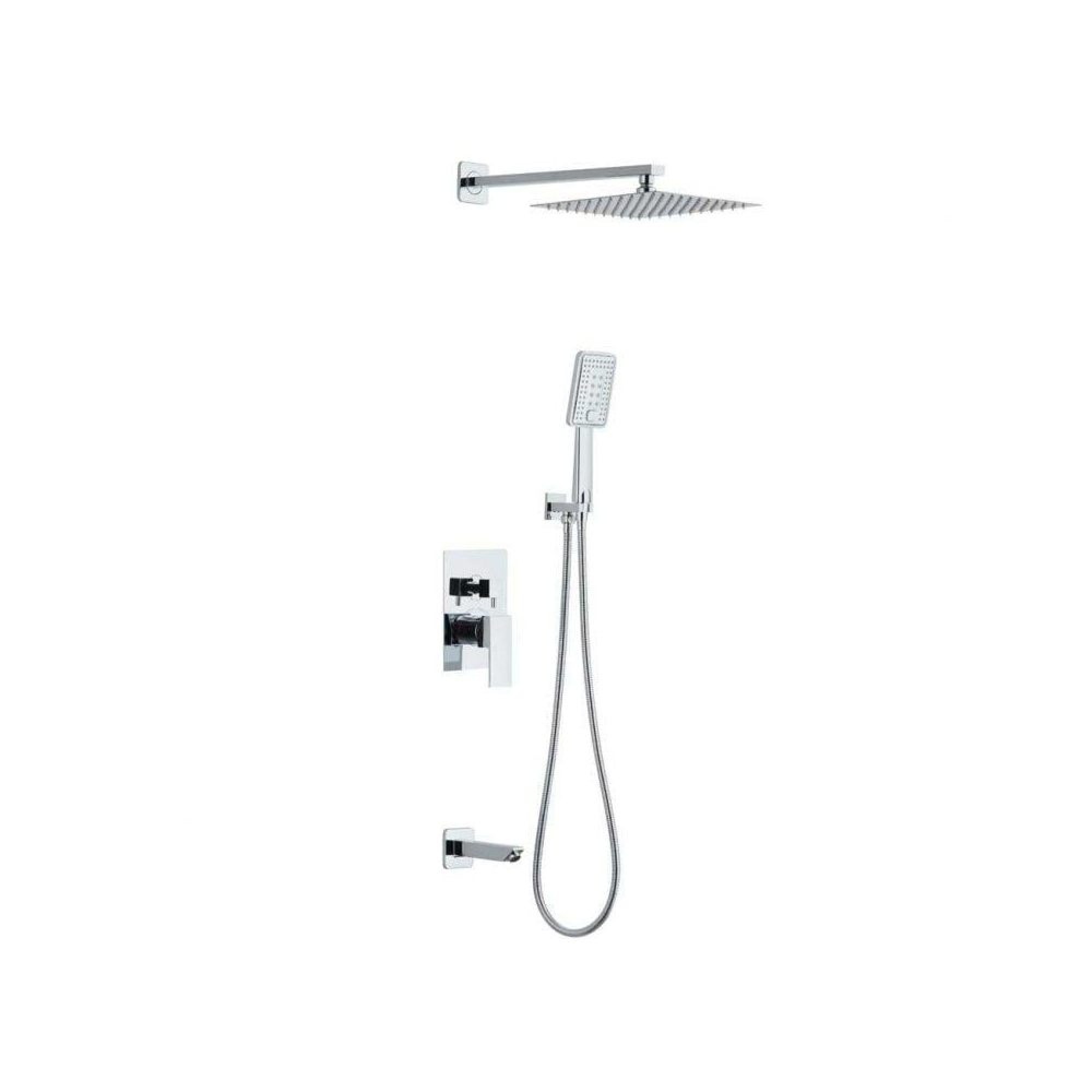 سێتی دوش چوارگۆشەی بنیاتراو - کرۆم - 50